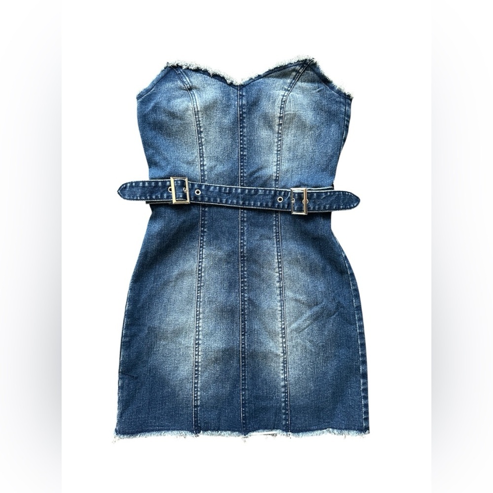 RtA Raw Hem Denim Dress